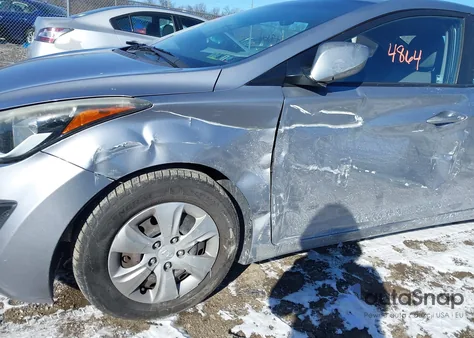 2016 Hyundai Elantra Se from USA, damaged, VIN 5NPDH4AE6GH719116